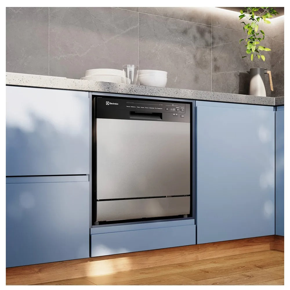 Lava-Louça Electrolux Inox com 8 Serviços, 8 Programas de Lavagem - LS08E