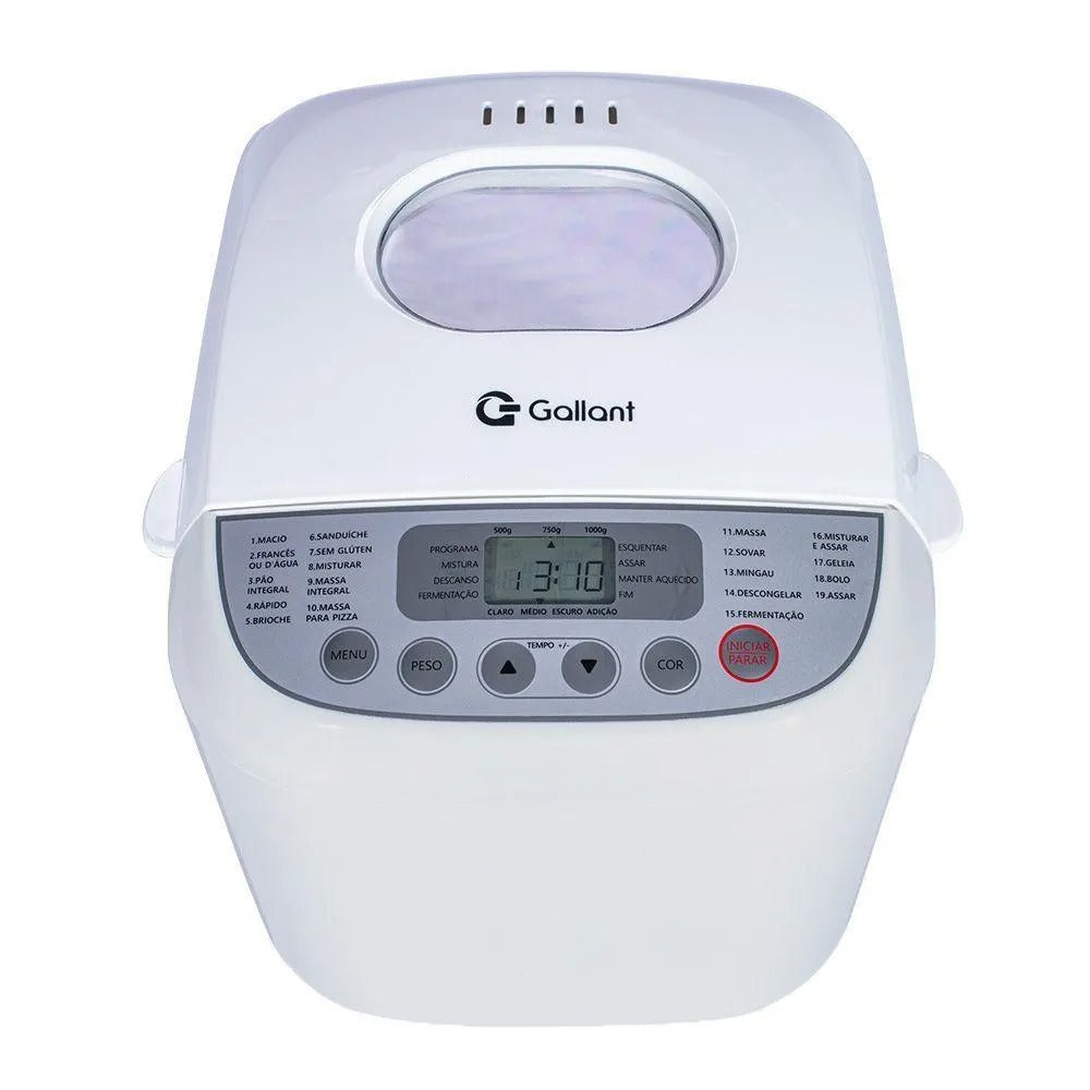 Panificadora 19 Programas Gallant 600w Branca (GPA1E19A)