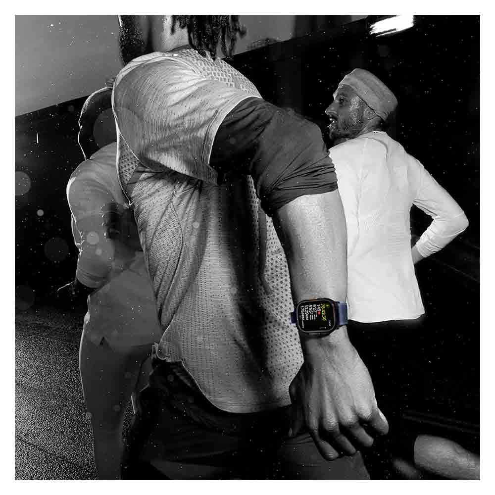 Apple Watch Ultra 2 (GPS + Cellular 49mm) Caixa Natural de Titânio com Pulseira Loop Trail Azul - M/G